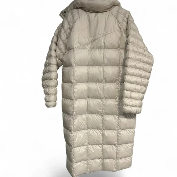 Nike Puffer Primaloft Thermal Oversized Parka - NWT Large Ivory - Picture 6 of 10